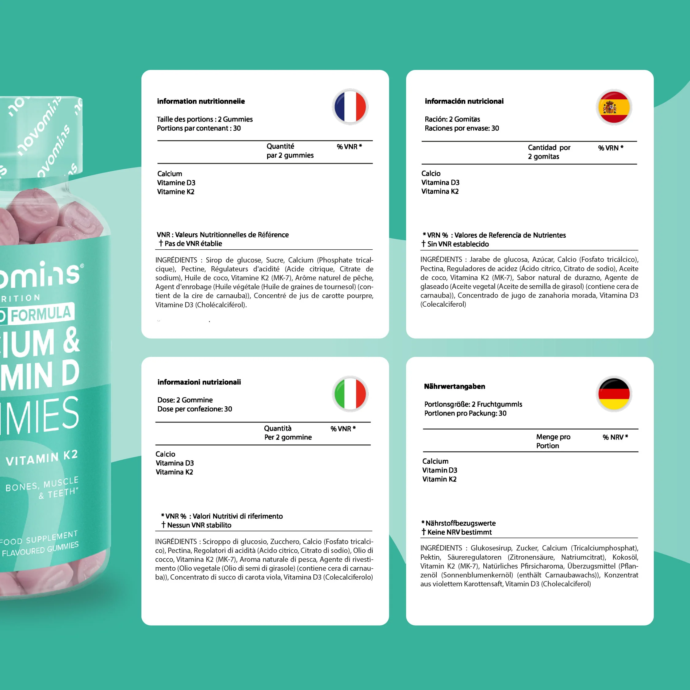 Calcium, Vitamin D & K2 Gummies - Image 12