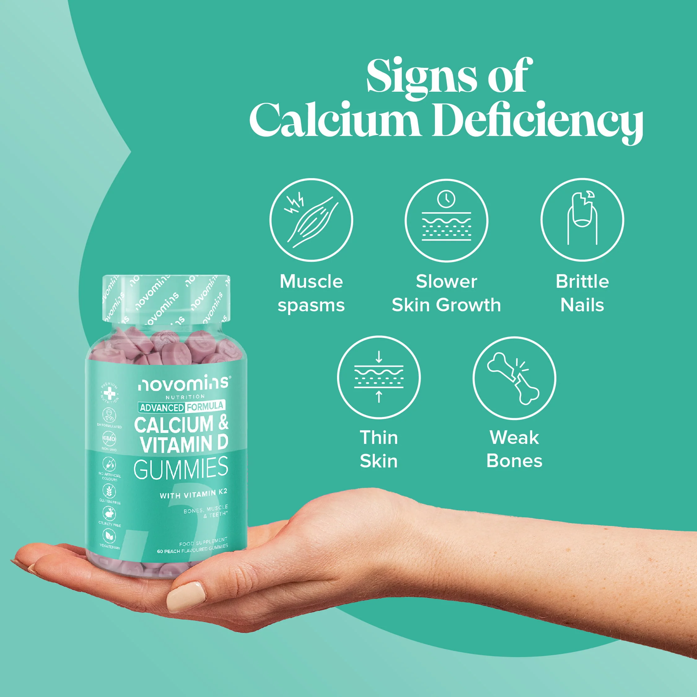 Calcium, Vitamin D & K2 Gummies - Image 4